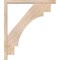 Ekena Millwork Merced Block Smooth Bracket w/ Offset Brace, Douglas Fir, 3 1/2"W x 26"D x 30"H BKT0402X26X30MRC05SDF - alternate 3
